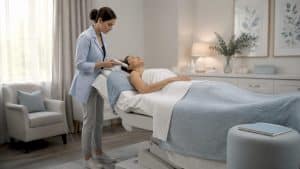 Skincare expert performing advanced rejuvenation treatment
