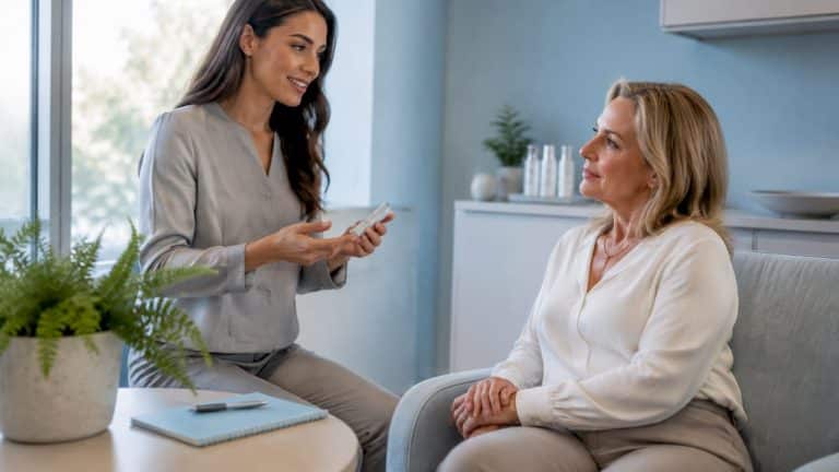 Professional consultation for aesthetic treatments