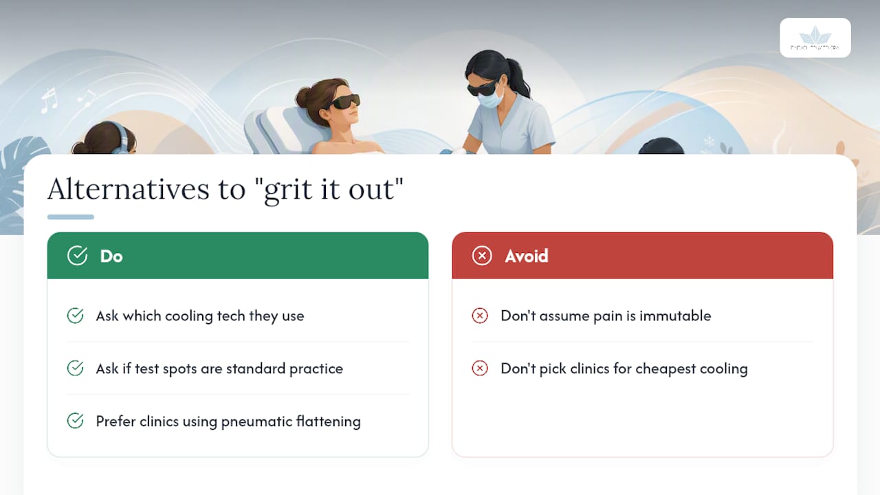 Why the "just push through it" advice misses the point — overview diagram