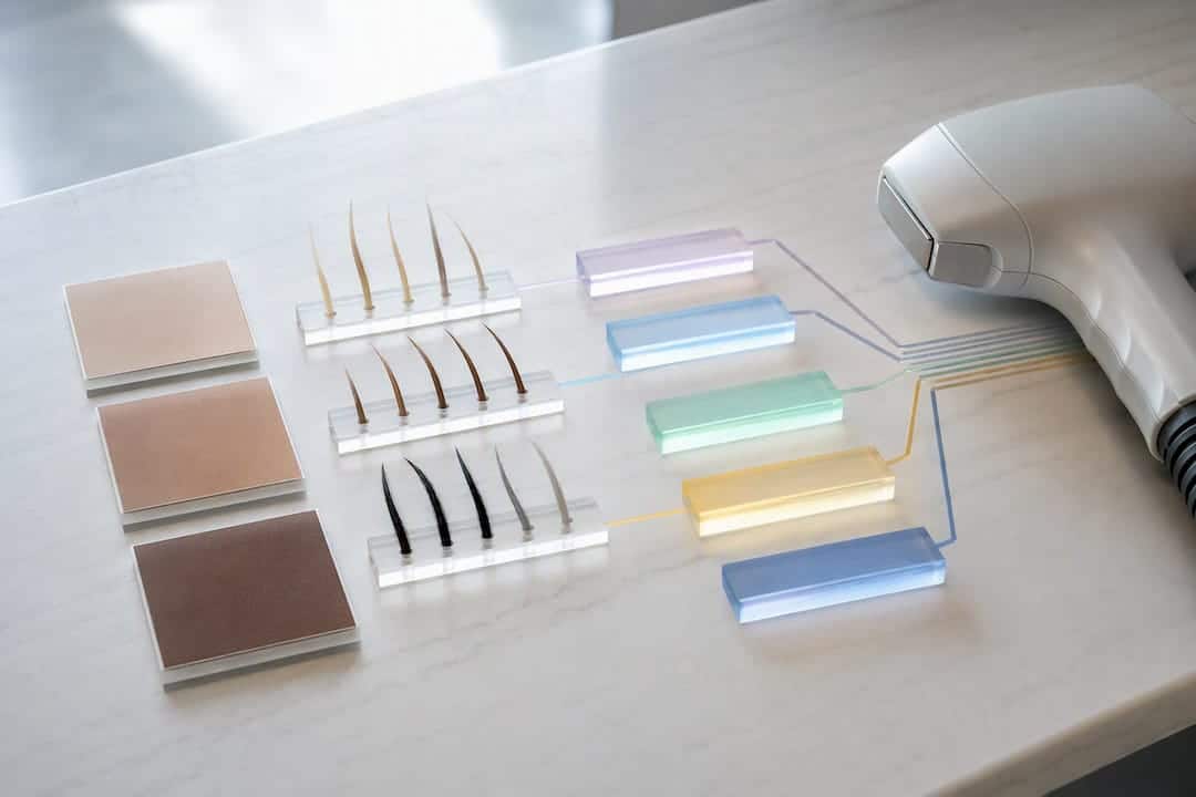 Illustration of personalized laser treatment matching