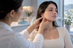 Jaw clench assessment during Botox consultation