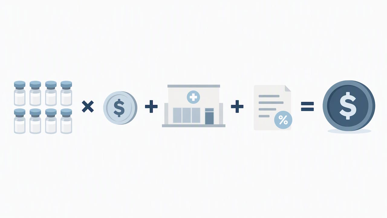 Treatment quote components combine into total cost